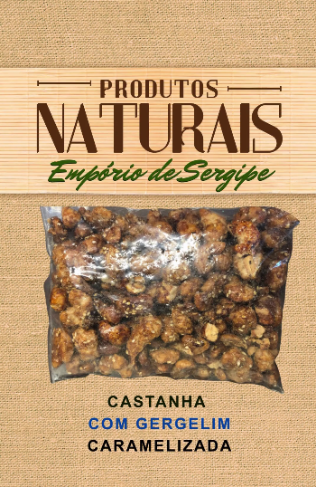 Castanha caramelizada com Gergelim