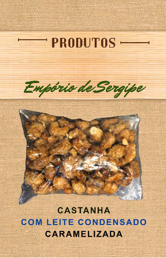 Castanha de Caju Caramelizada com Leite Condensado